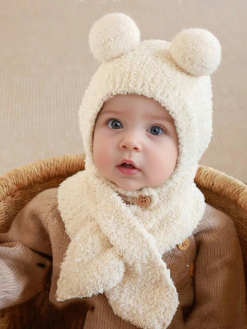 3pcs/Set Toddler Kids Knit Winter Hat, Scarf & Gloves, 2-Piece Set
