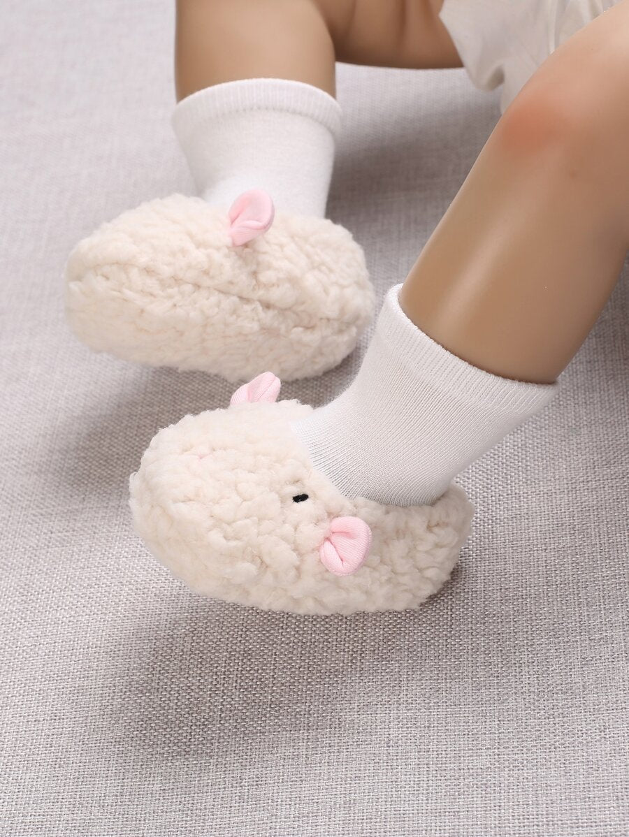 Baby Cartoon Animal Design Fuzzy Sock Boots