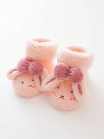 Thick Cartoon Animal Rattle Socks For Babies