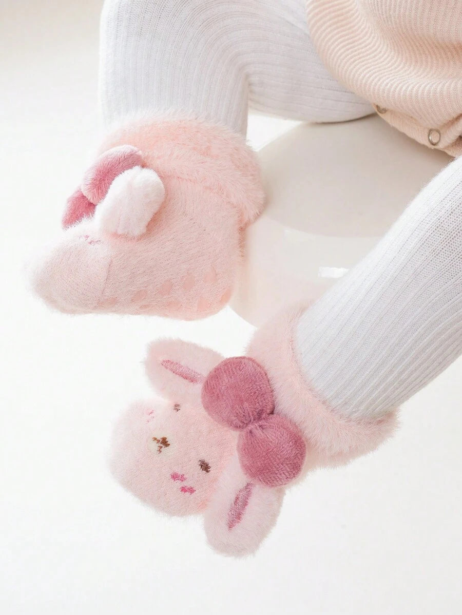 Thick Cartoon Animal Rattle Socks For Babies