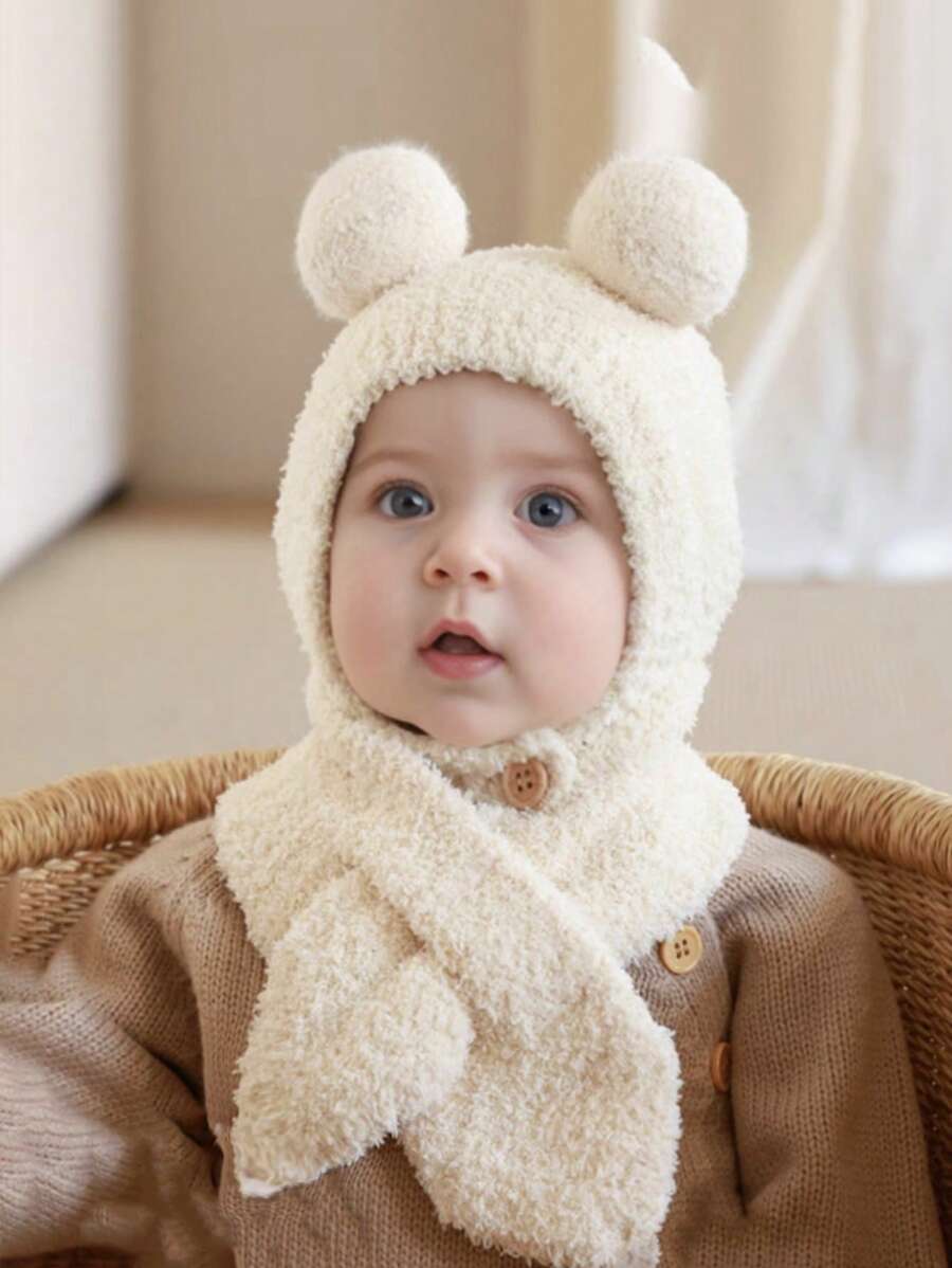 3pcs/Set Toddler Kids Knit Winter Hat, Scarf & Gloves, 2-Piece Set