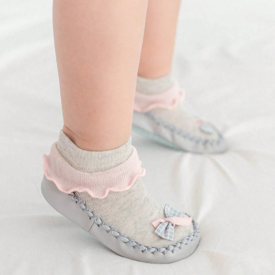 1pair Infant Shoes Socks Baby Anti-slip Floor Socks Soft Bottom Learning Walk Socks