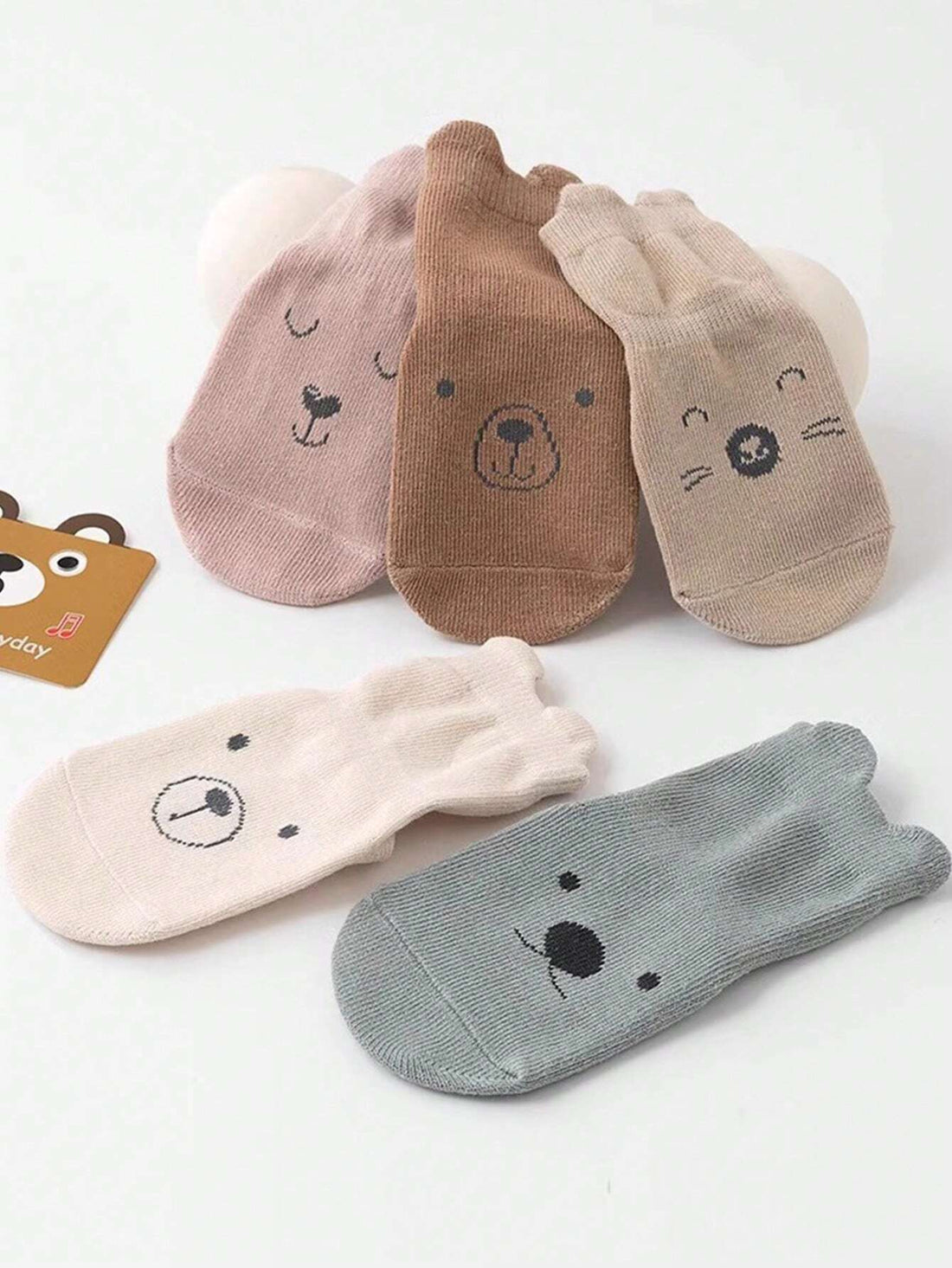 1 pairs Baby Cartoon Graphic Cute Antislip Socks For Daily Life