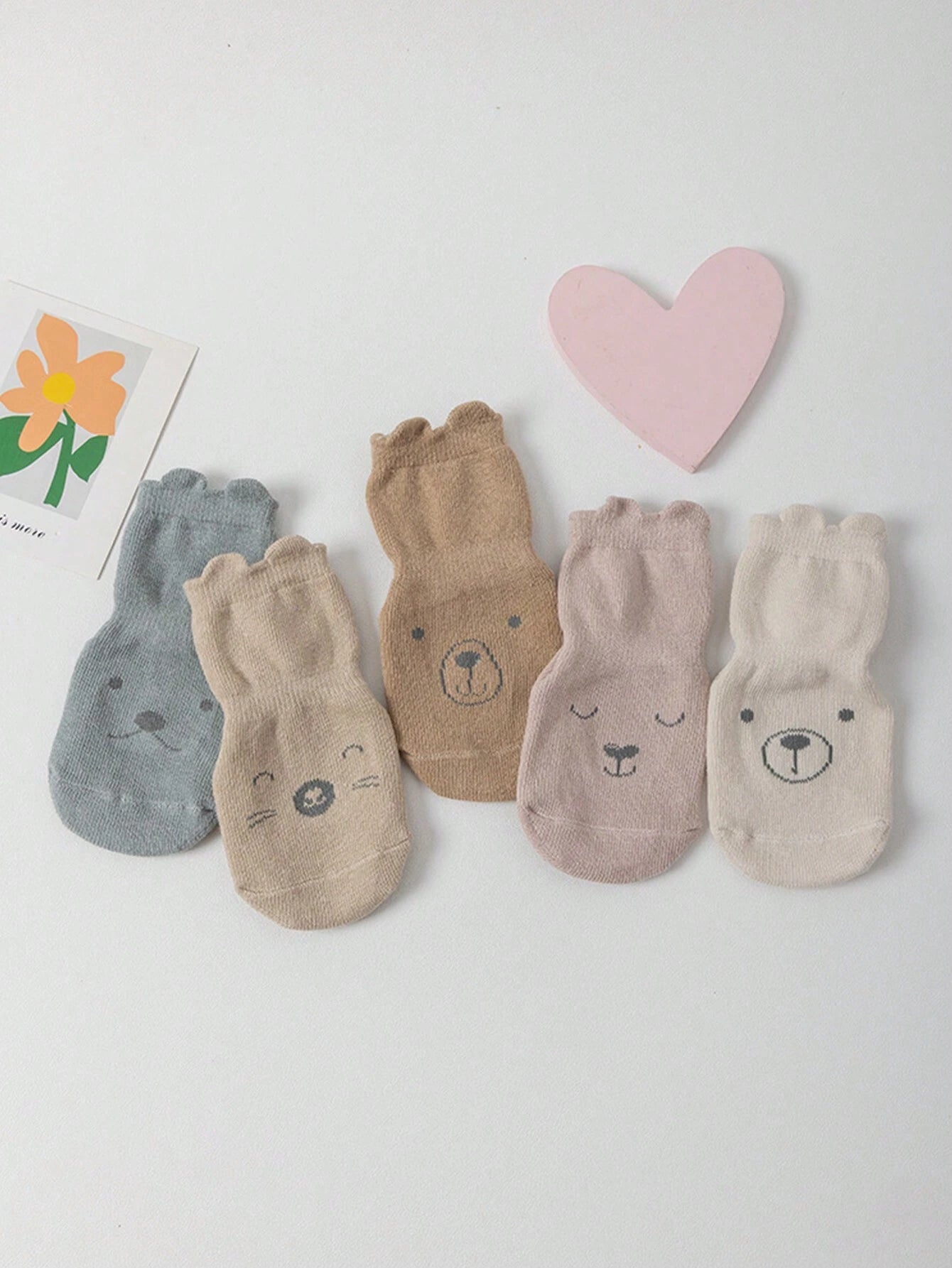 1 pairs Baby Cartoon Graphic Cute Antislip Socks For Daily Life