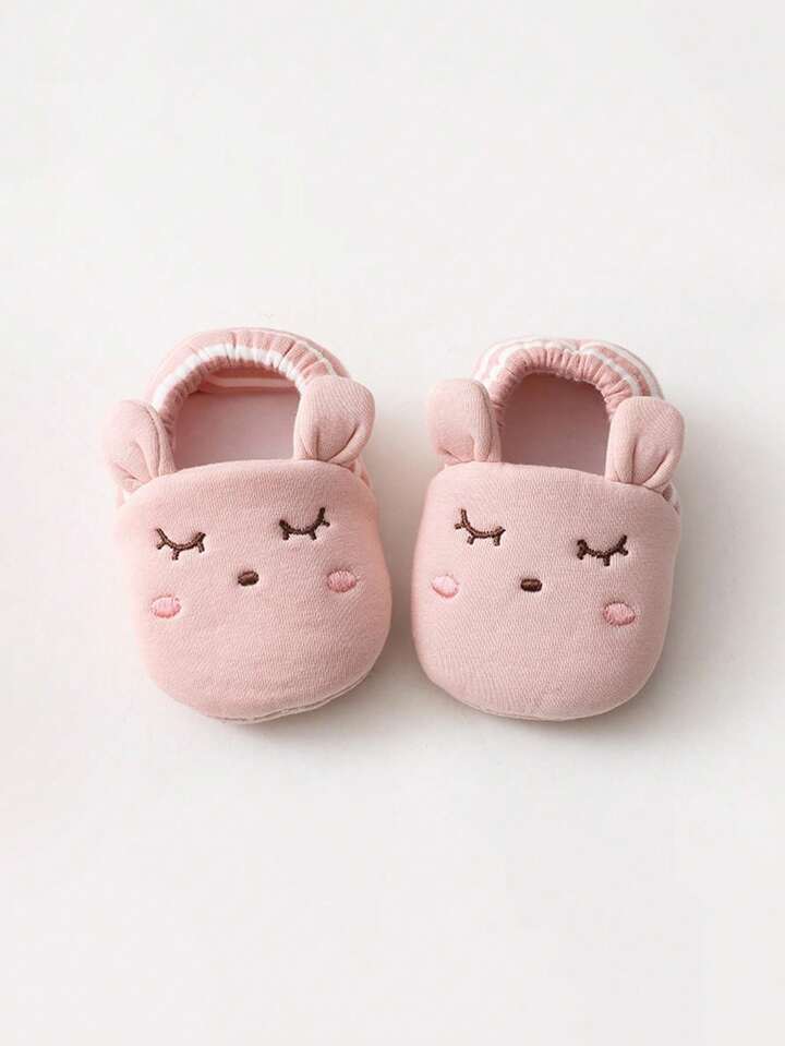Newborn Baby Cartoon Shoes Socks Bear Pattern Stripes