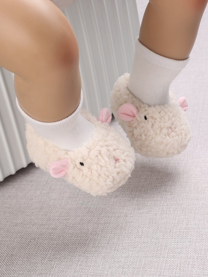 Baby Cartoon Animal Design Fuzzy Sock Boots