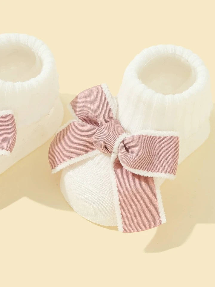 baby bow socks