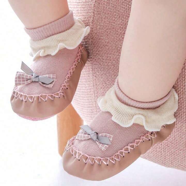 1pair Infant Shoes Socks Baby Anti-slip Floor Socks